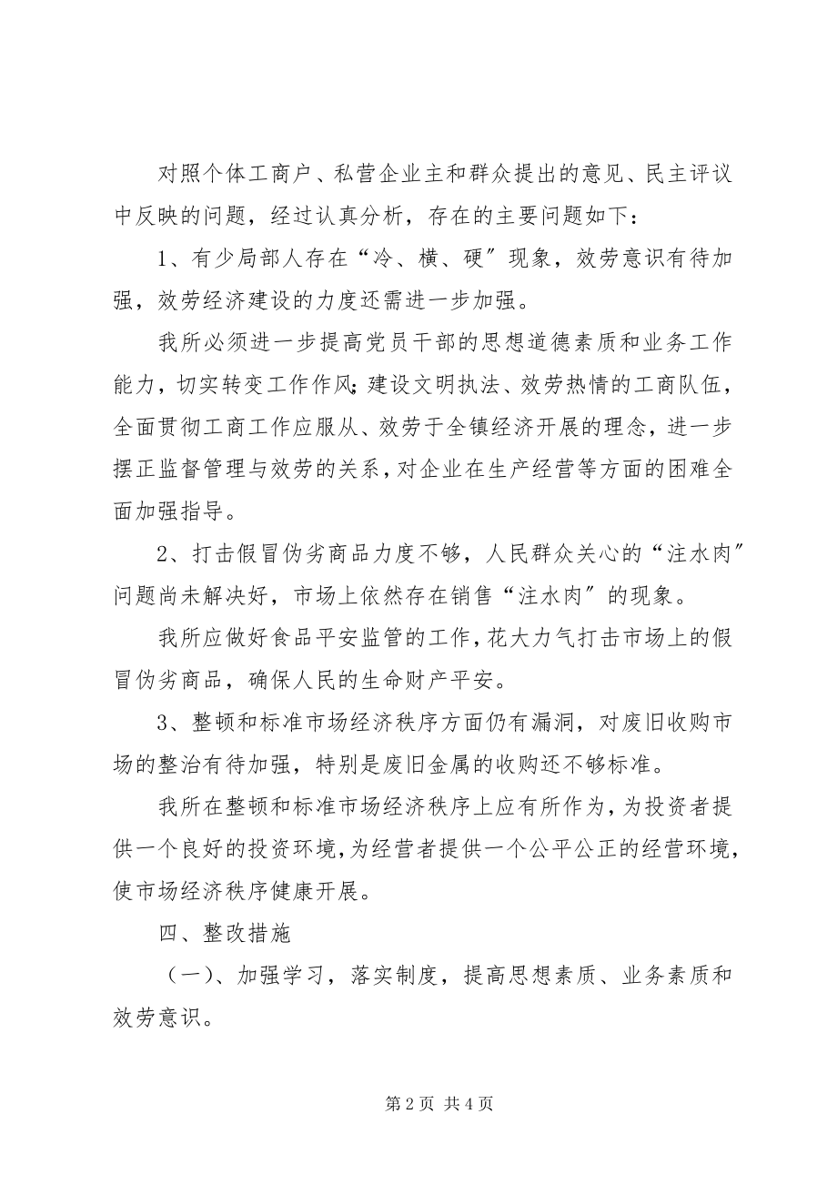 2023年XX工商所开展述职述廉活动整改措施新编.docx_第2页