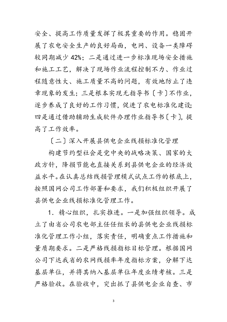 2023年强化措施 扎实推进 促进农电工作上新台阶范文.doc_第3页