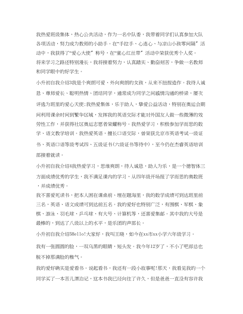 2023年小升初简历自我介绍范文3.docx_第3页