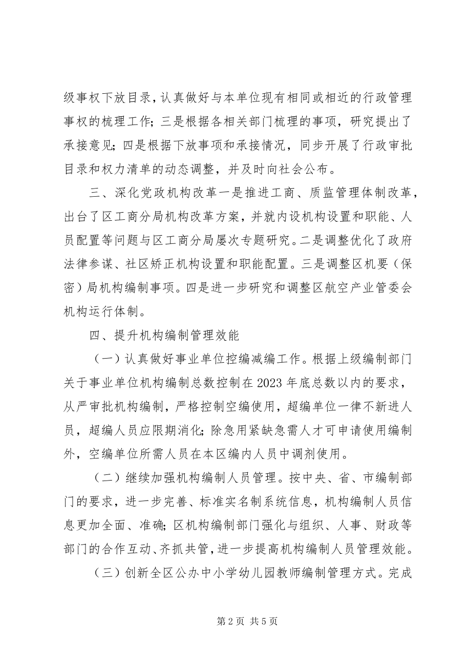 2023年区编办第四季度转作风提效能工作总结.docx_第2页