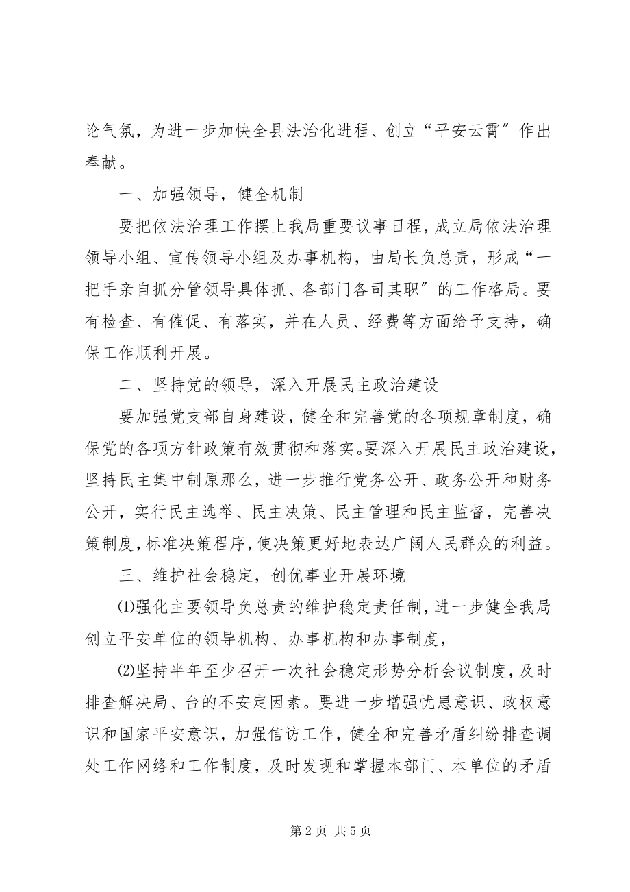 2023年依法治县工作会议精神落实情况工作汇报.docx_第2页