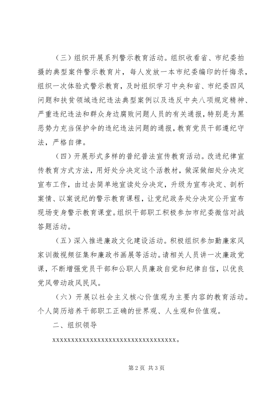 2023年某办党风廉政教育月活动方案.docx_第2页