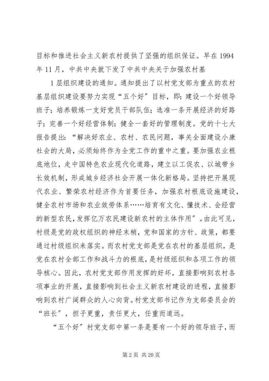 2023年怎样当好一名村党支部书记.docx_第2页