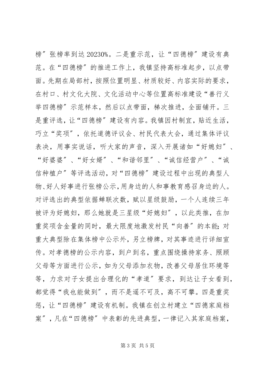 2023年善行义举四德建设工作总结.docx_第3页