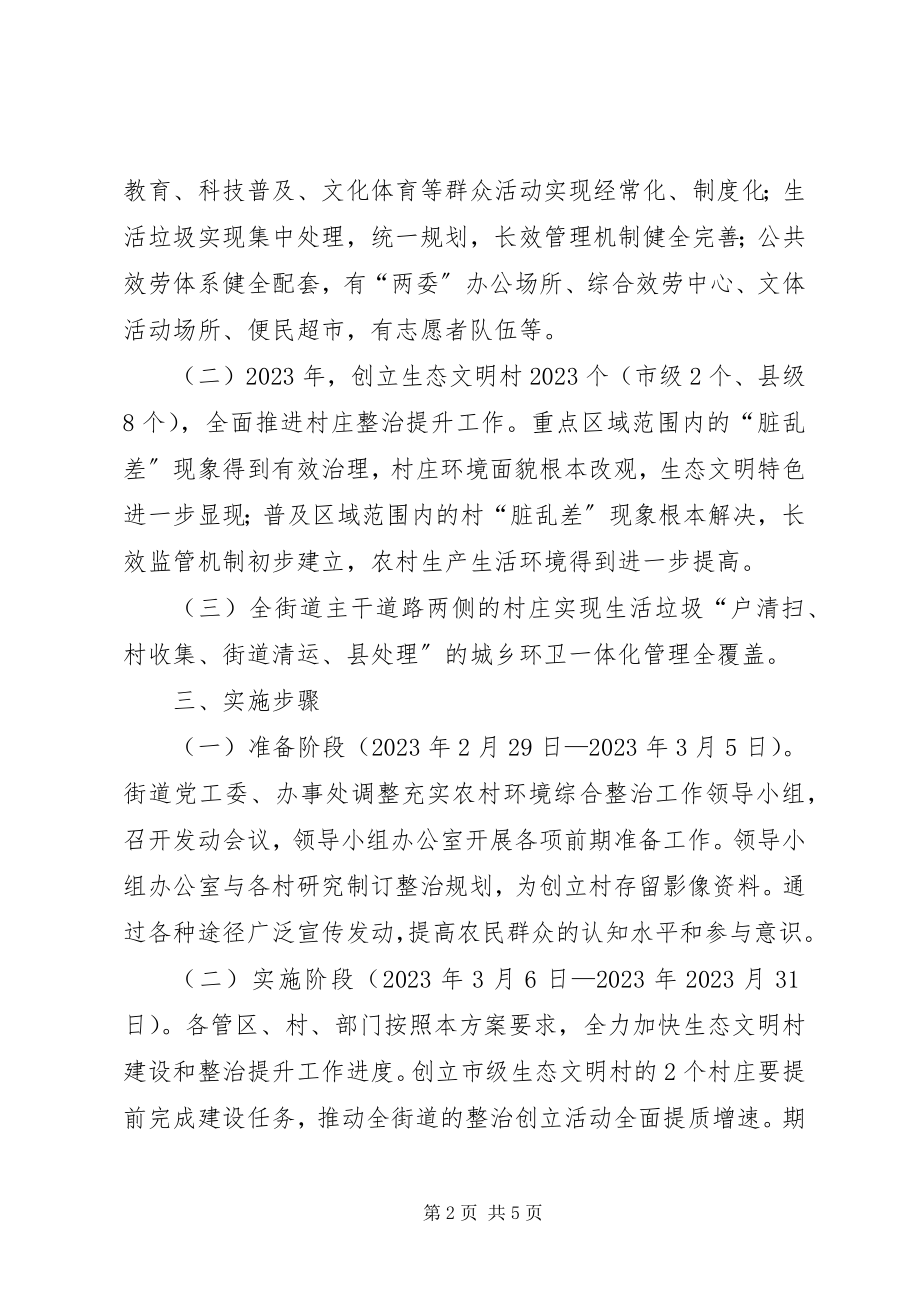 2023年乡村环境整治创文明村方案.docx_第2页