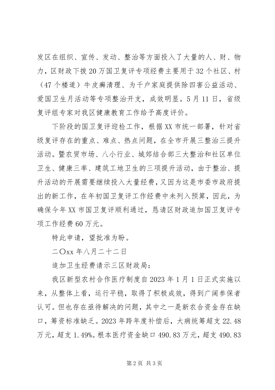 2023年追加卫生经费请示.docx_第2页