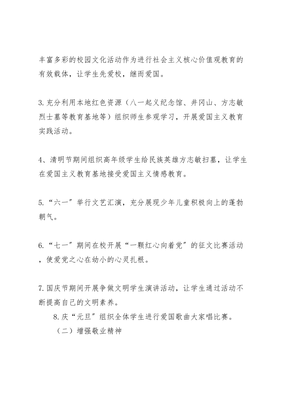 2023年小学社会主义核心价值观主题教育活动实施方案.doc_第3页