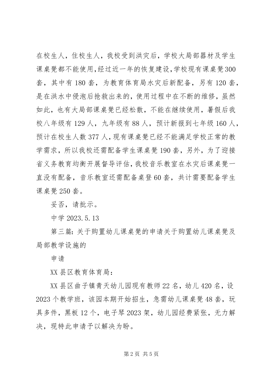 2023年学校课桌凳申请.docx_第2页