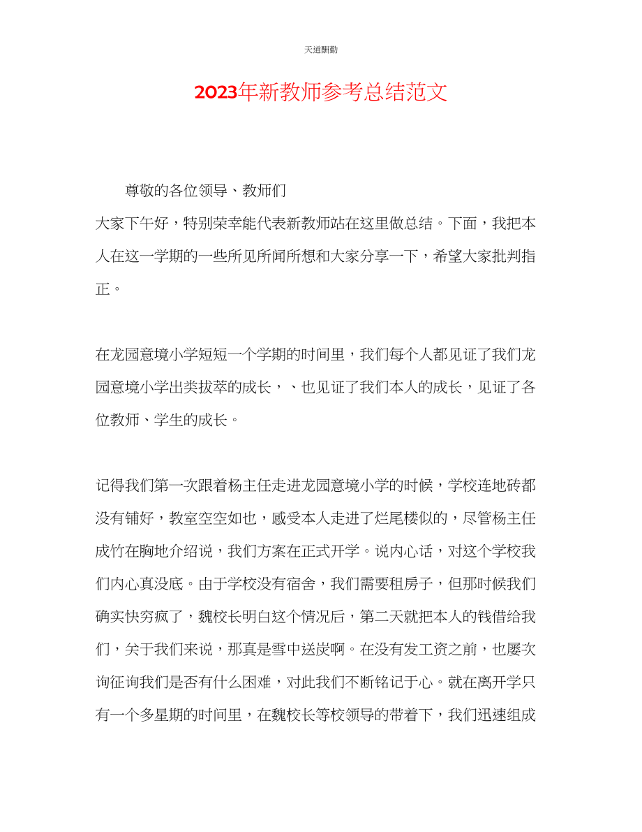 2023年新教师总结.docx_第1页