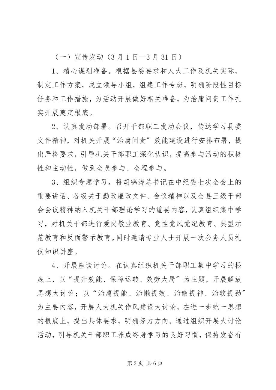 2023年人大常委会治庸问责效能建设方案.docx_第2页