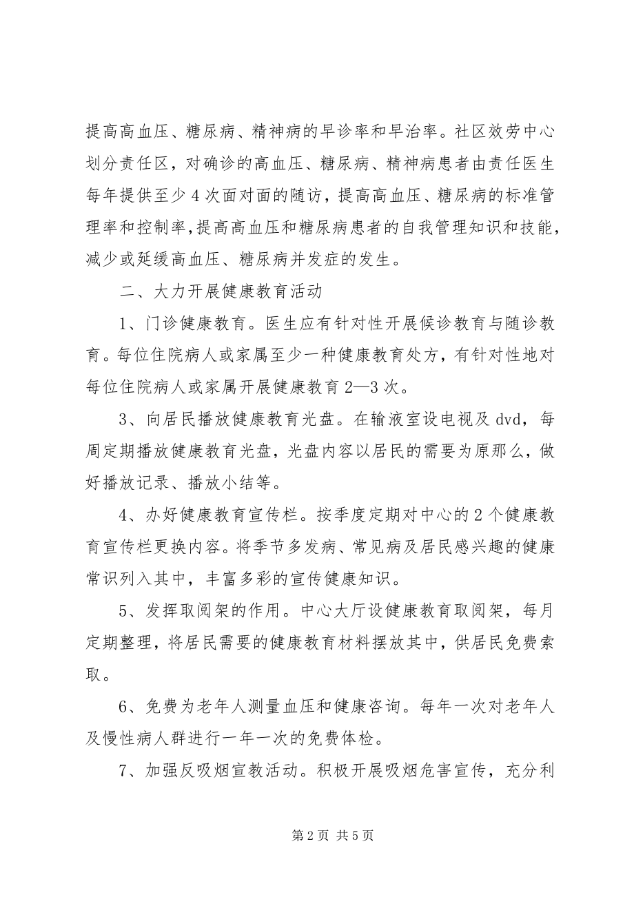 2023年社区中心健康教育计划.docx_第2页