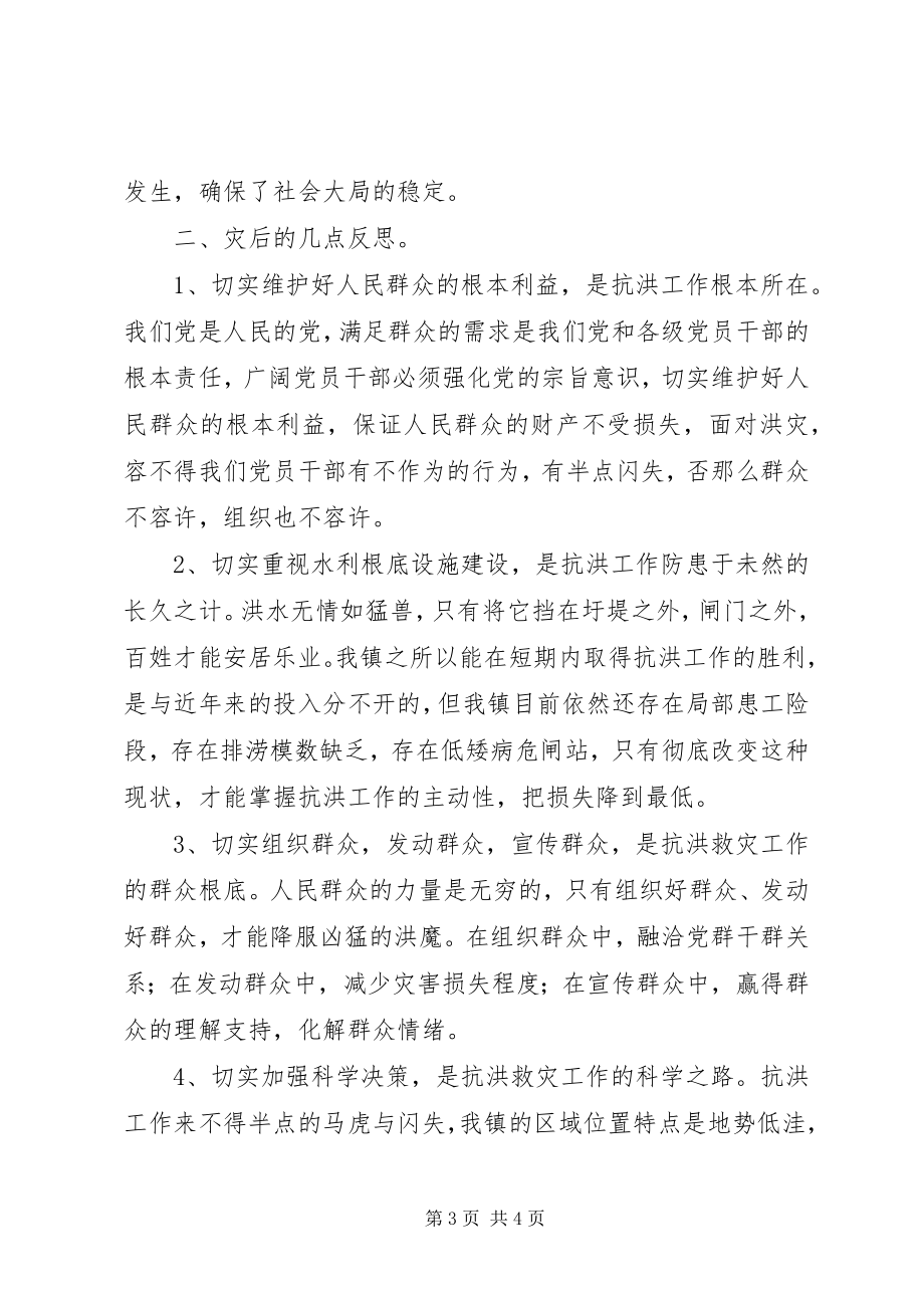 2023年乡镇抗洪救灾工作总结与思考.docx_第3页