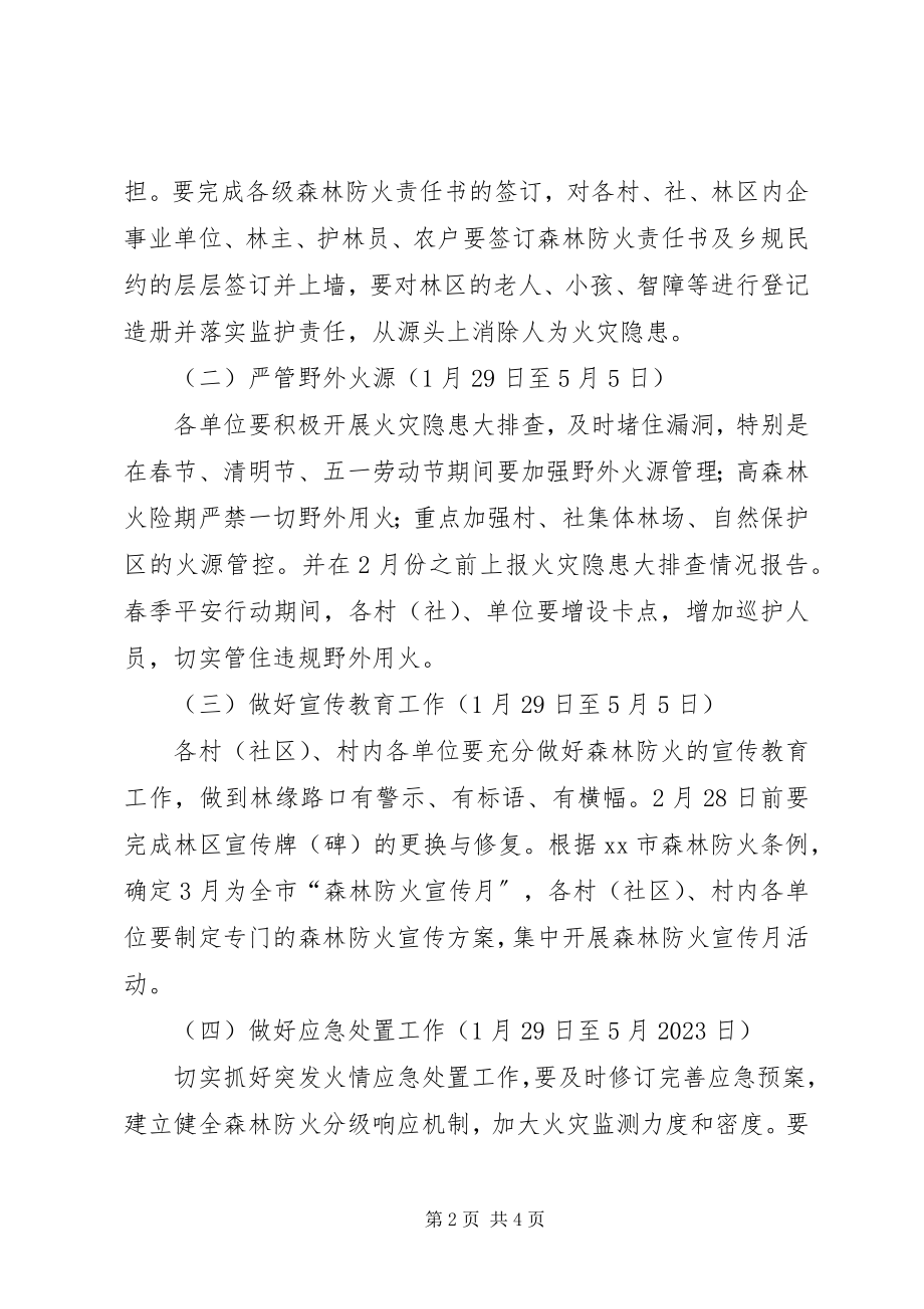 2023年乡镇森林防火春季平安行动方案.docx_第2页