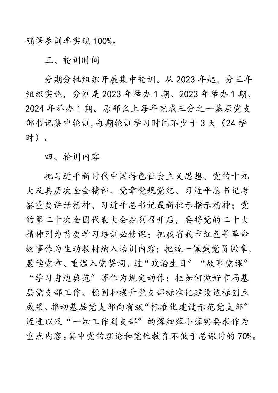 某局2023年基层党支部书记轮训实施方案.docx_第2页