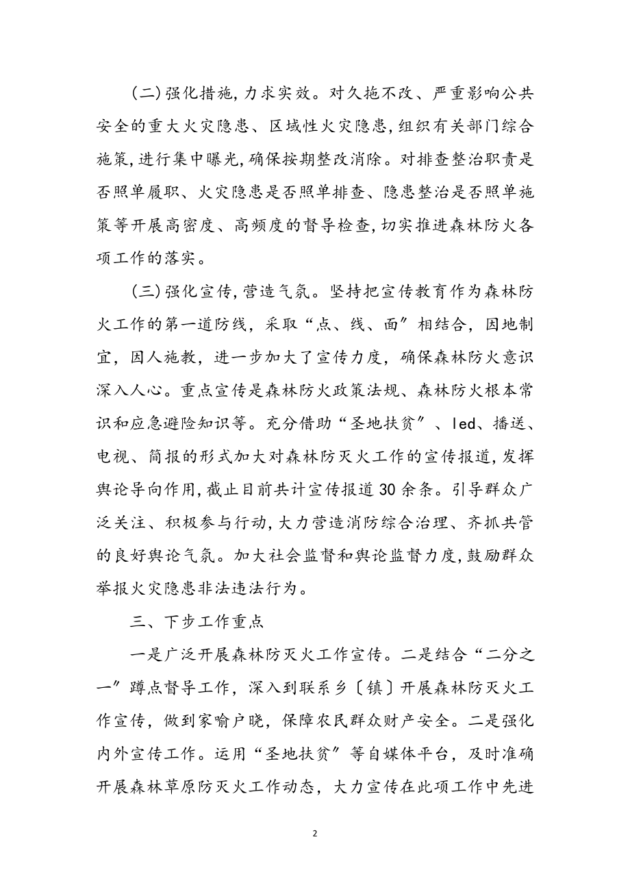 2023年森林防灭火专项整治工作总结参考范文.doc_第2页