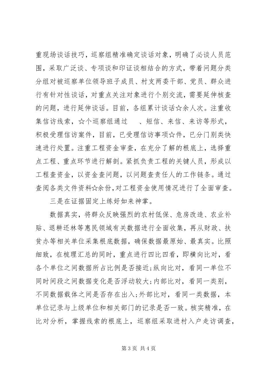 2023年脱贫攻坚巡查工作经验材料.docx_第3页