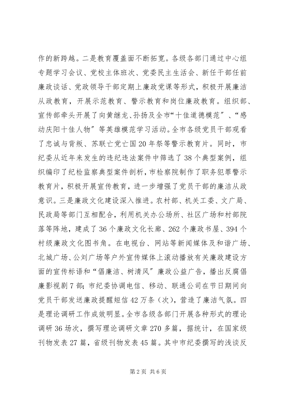 2023年市反腐倡廉宣传教育联席会议致辞稿.docx_第2页