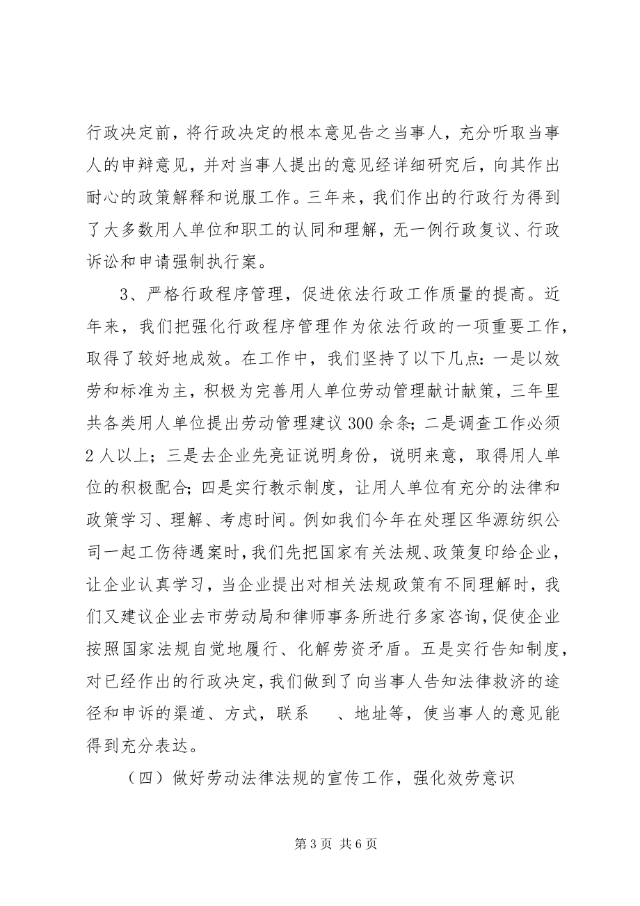 2023年依法行政工作开展情况依法行政工作汇报.docx_第3页