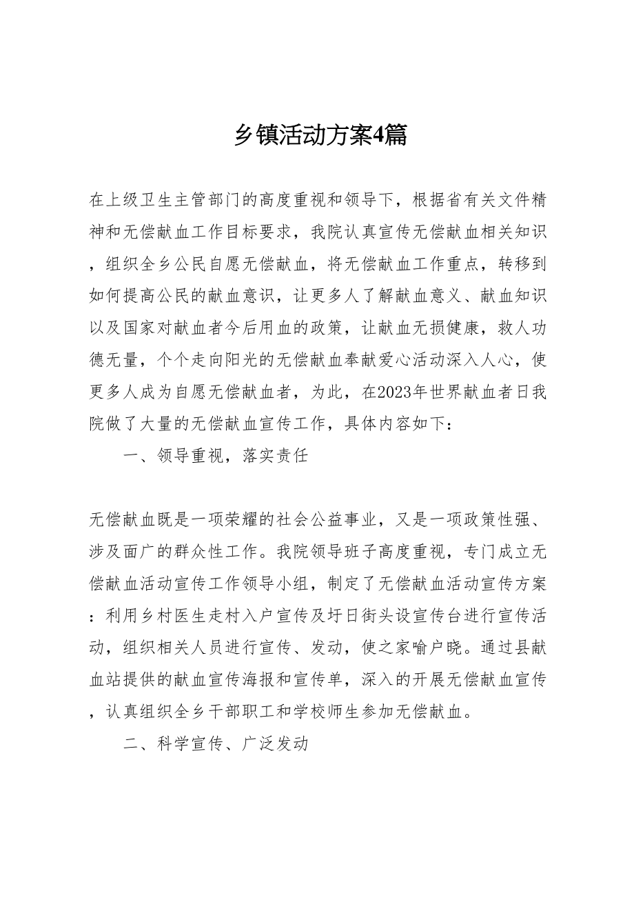 2023年乡镇活动方案4篇.doc_第1页