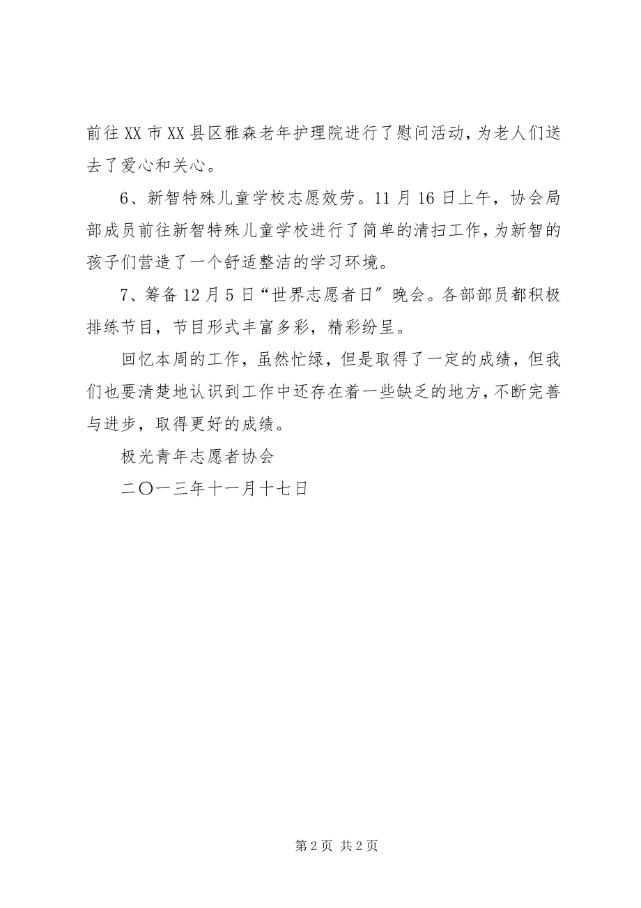 2023年极光青志愿者协会第十三周工作总结.docx_第2页