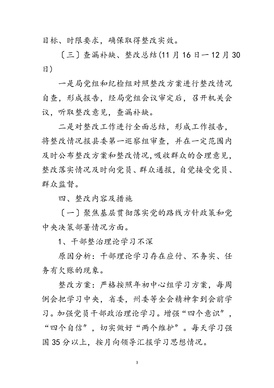 2023年党组巡察组反馈问题整改方案范文.doc_第3页