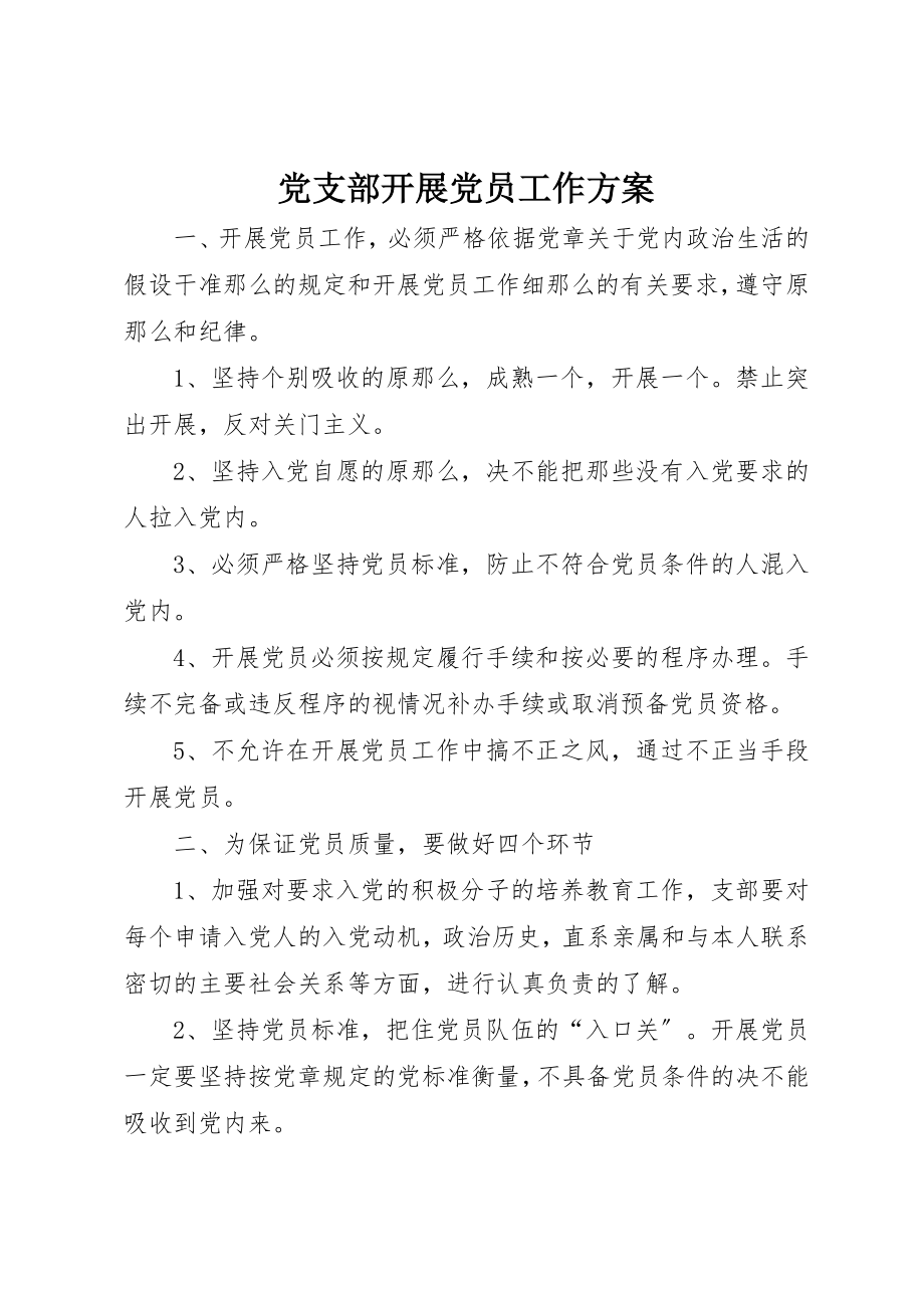 2023年党支部发展党员工作计划.docx_第1页