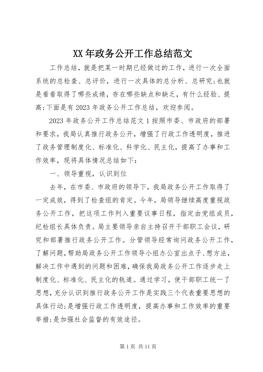 2023年政务公开工作总结2.docx_第1页