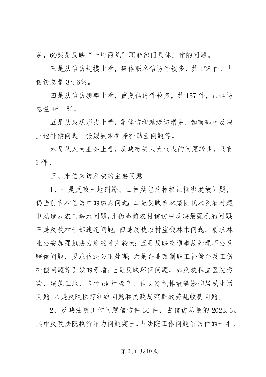 2023年X市人大信访办工作总结新编.docx_第2页