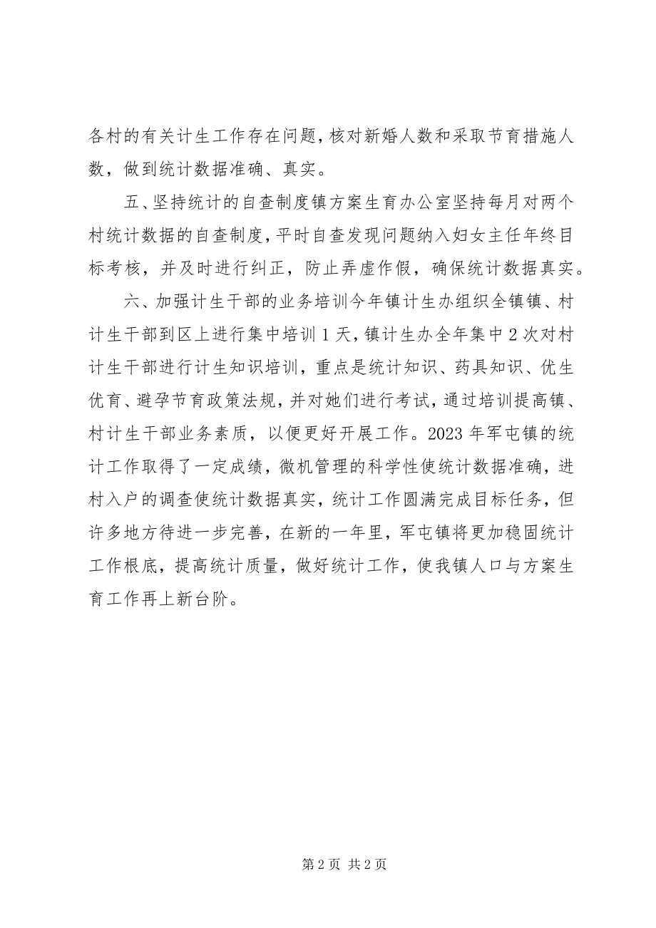 2023年镇计划生育统计工作总结.docx_第2页