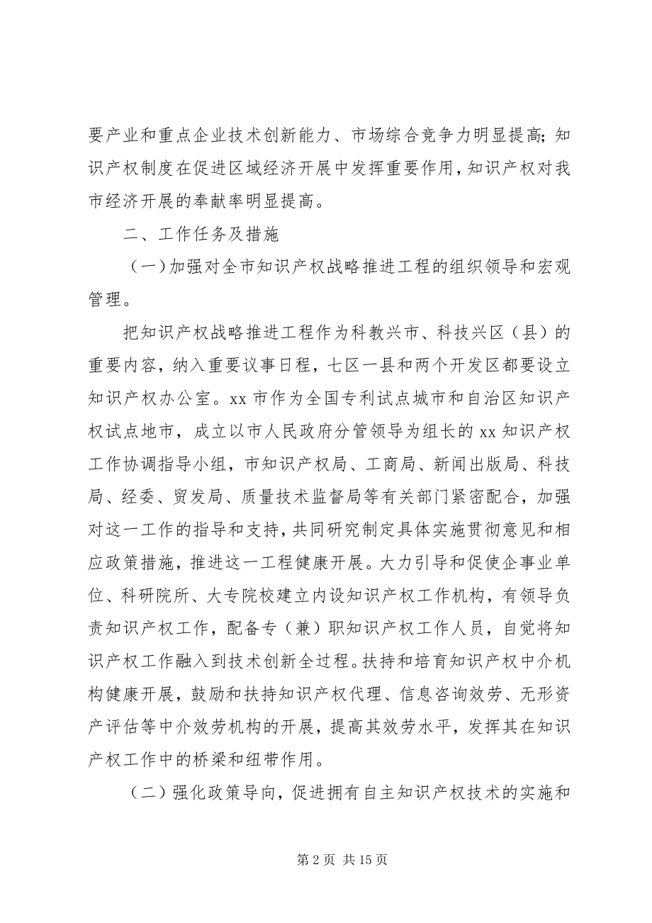 2023年推进知识产权战略意见.docx_第2页