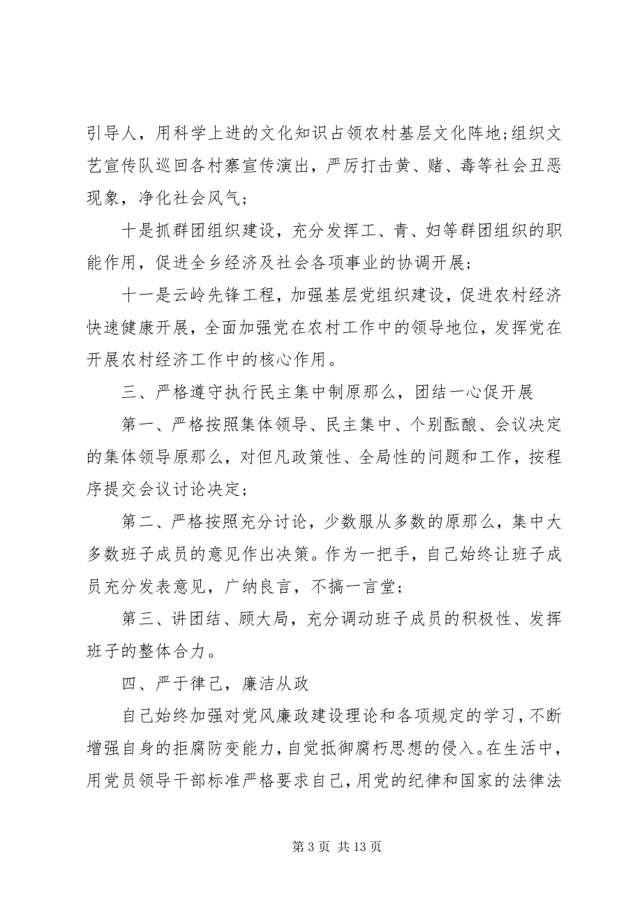 2023年党委书记自我鉴定书.docx_第3页