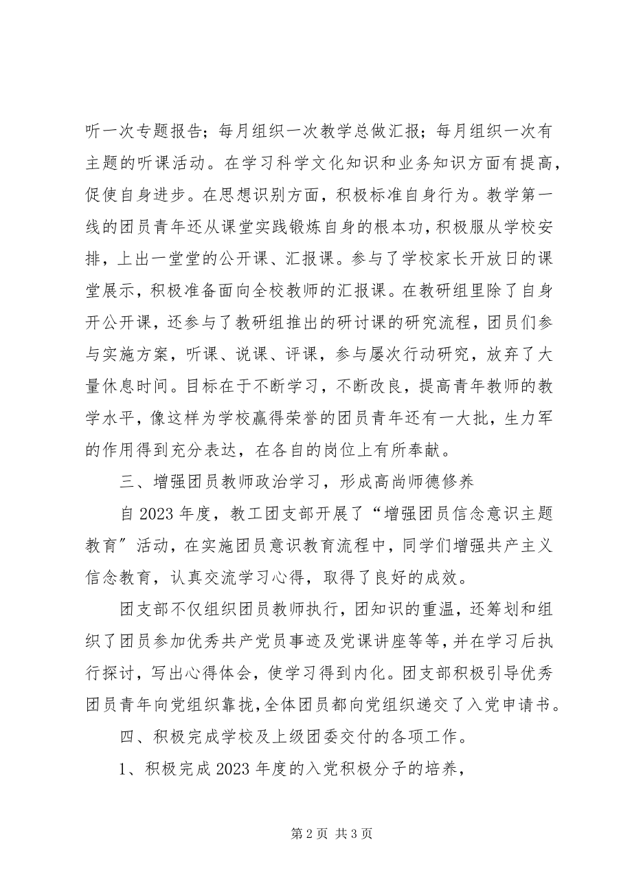 2023年标准化团支部建设工作总结新编.docx_第2页