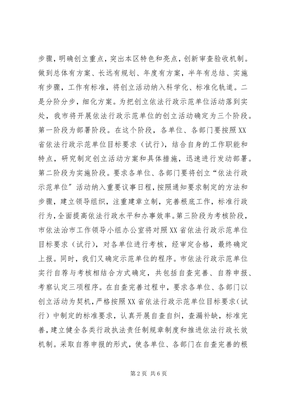 2023年依法行政示范单位创建工作汇报.docx_第2页