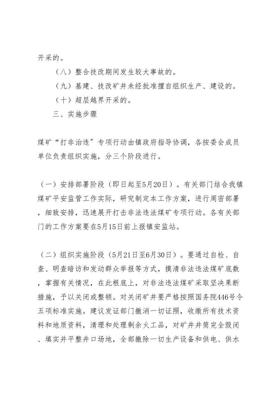 2023年打击煤矿非法违法生产经营行为专项行动实施方案.doc_第3页