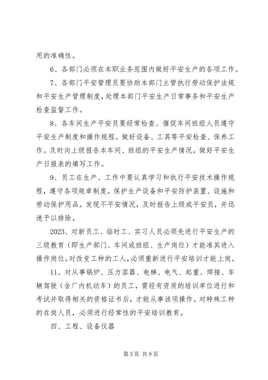 2023年公司安全生产管理制度范本.docx_第3页