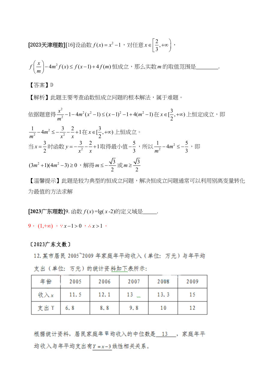 2023年高考数学试题分类汇编函数填空高中数学.docx_第3页