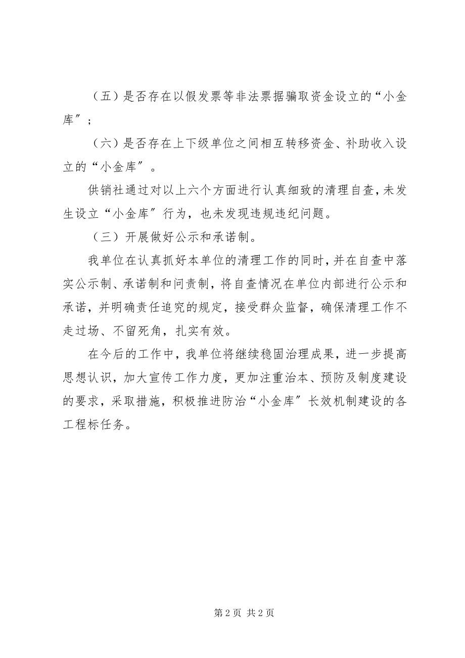 2023年供销社小金库清理工作汇报.docx_第2页