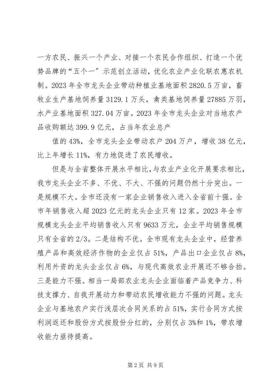 2023年推进农业产业化龙头企业发展新突破.docx_第2页