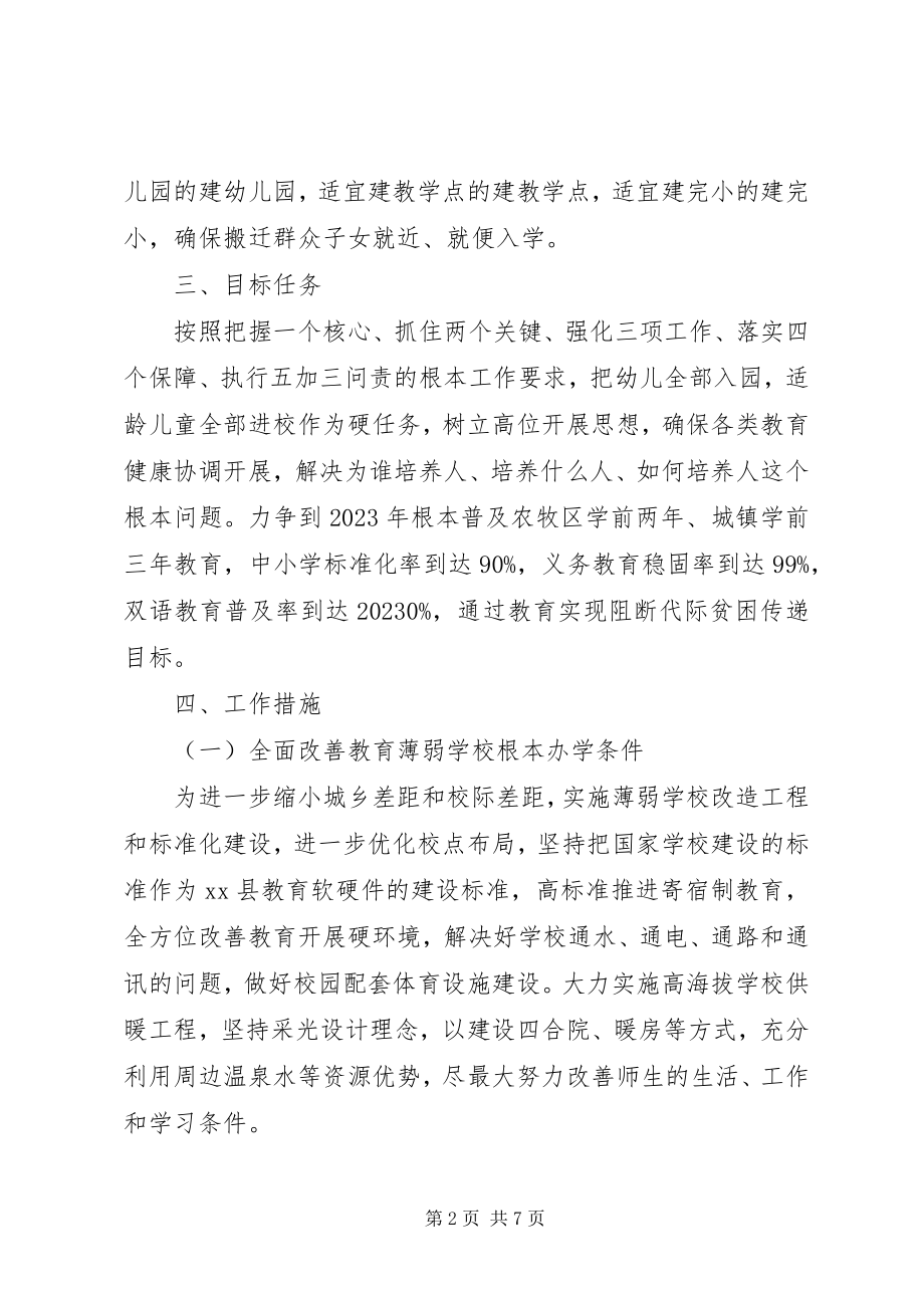 2023年县教育局精准扶贫实施方案.docx_第2页