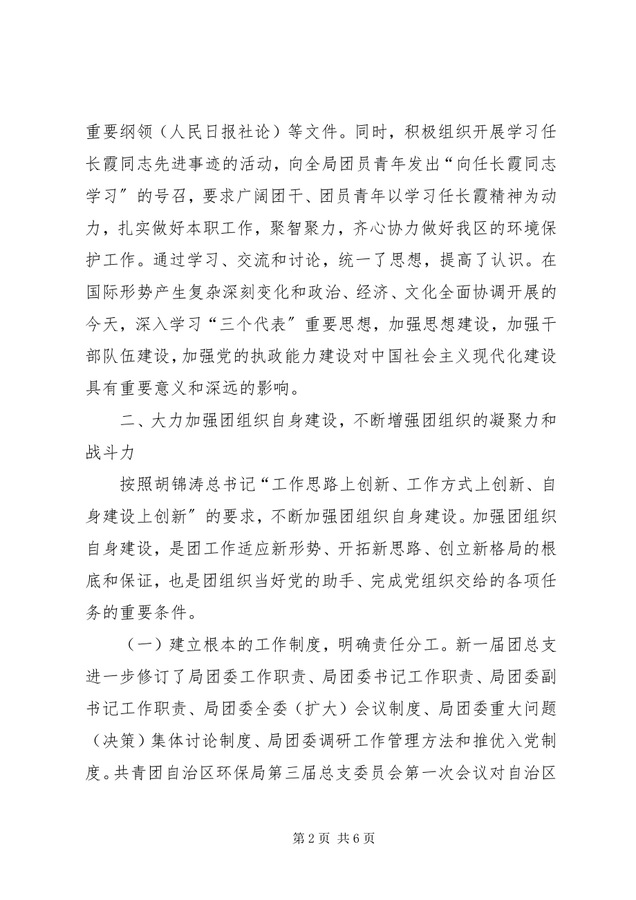 2023年某某某环保局团总支工作总结.docx_第2页