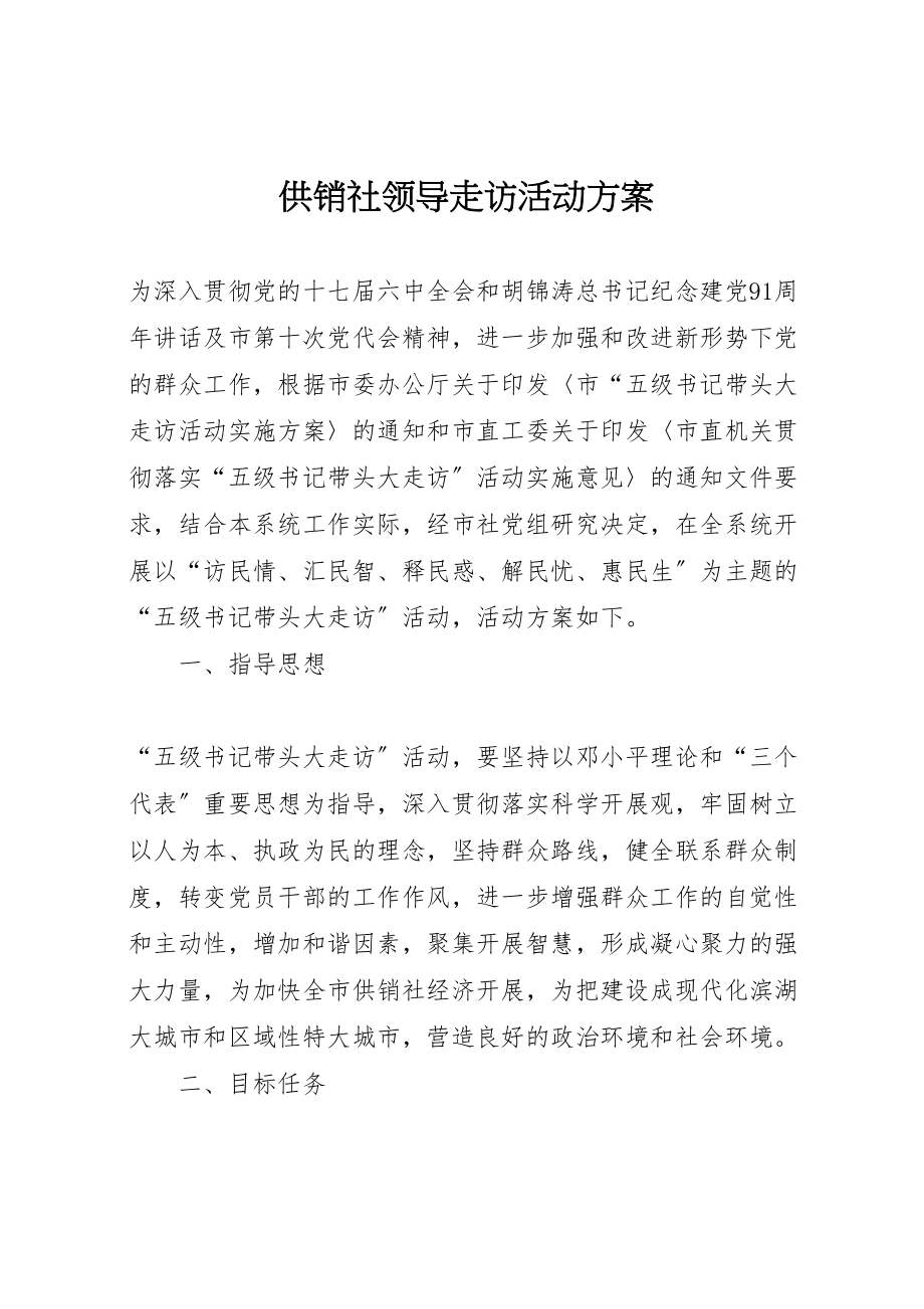 2023年供销社领导走访活动方案.doc_第1页