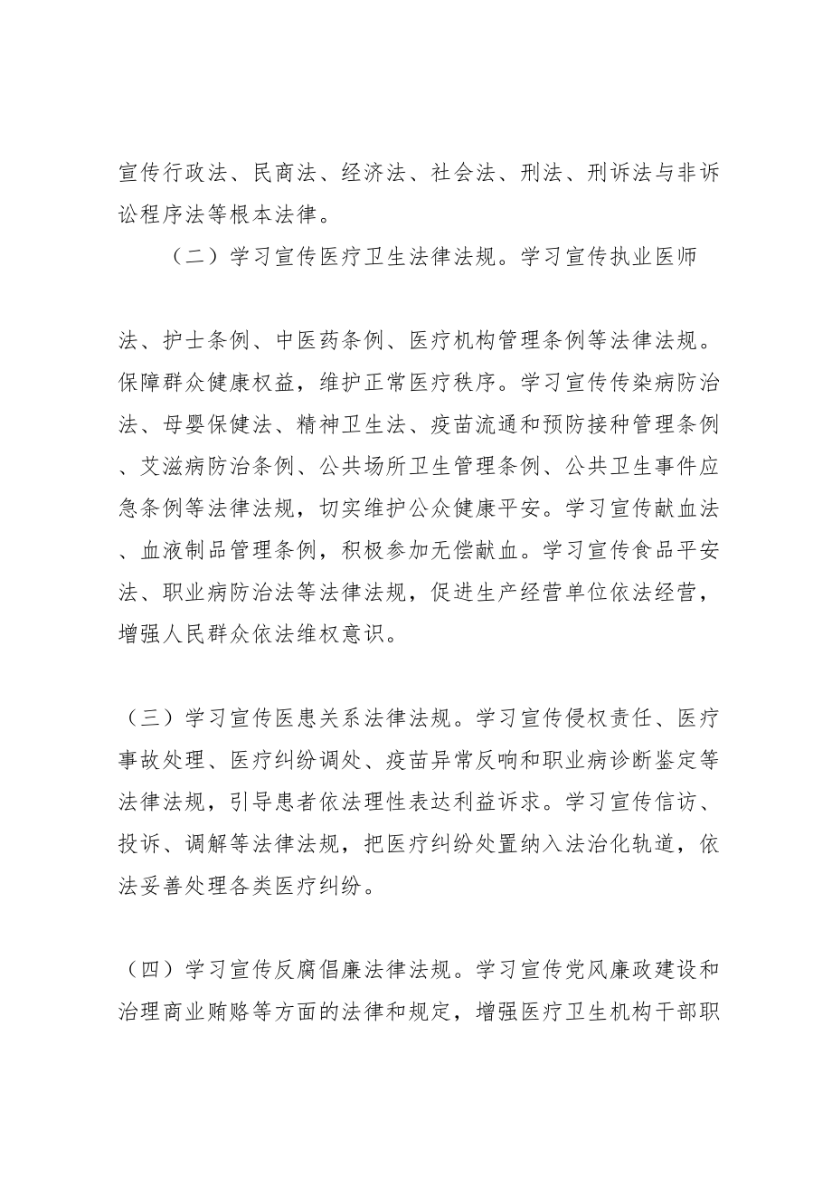 2023年法律进医院活动实施方案.doc_第2页