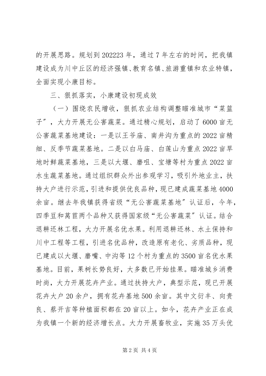 2023年依托城市谋发展打造特色奔小康镇长的致辞材料.docx_第2页