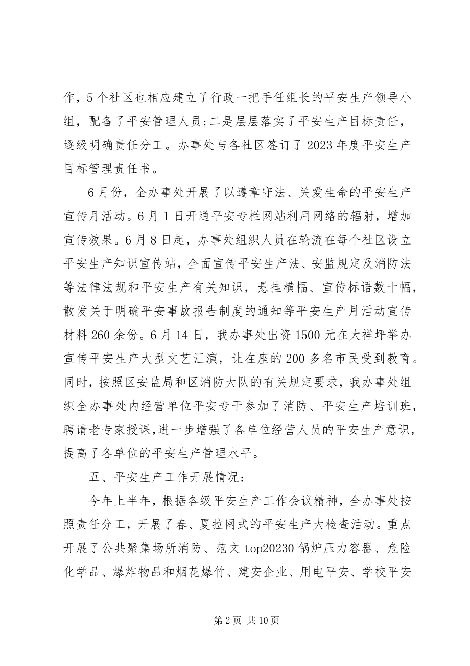 2023年安全生产半年工作总结2新编.docx_第2页