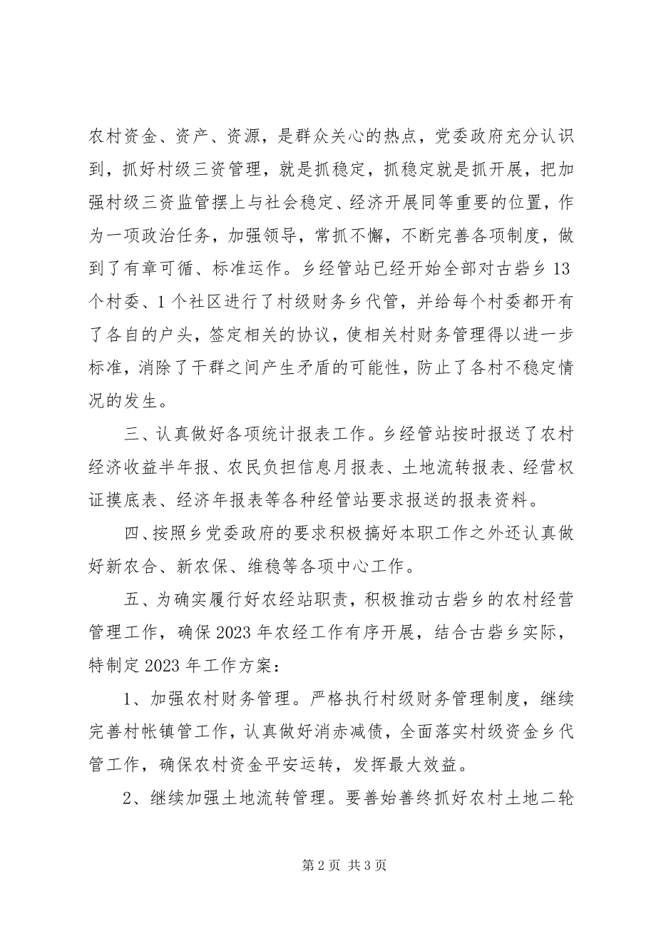 2023年乡镇经管站工作总结及工作计划.docx_第2页