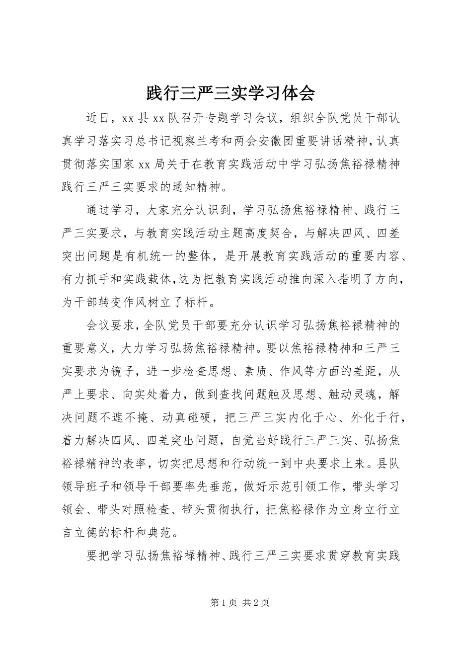 2023年践行三严三实学习体会.docx_第1页