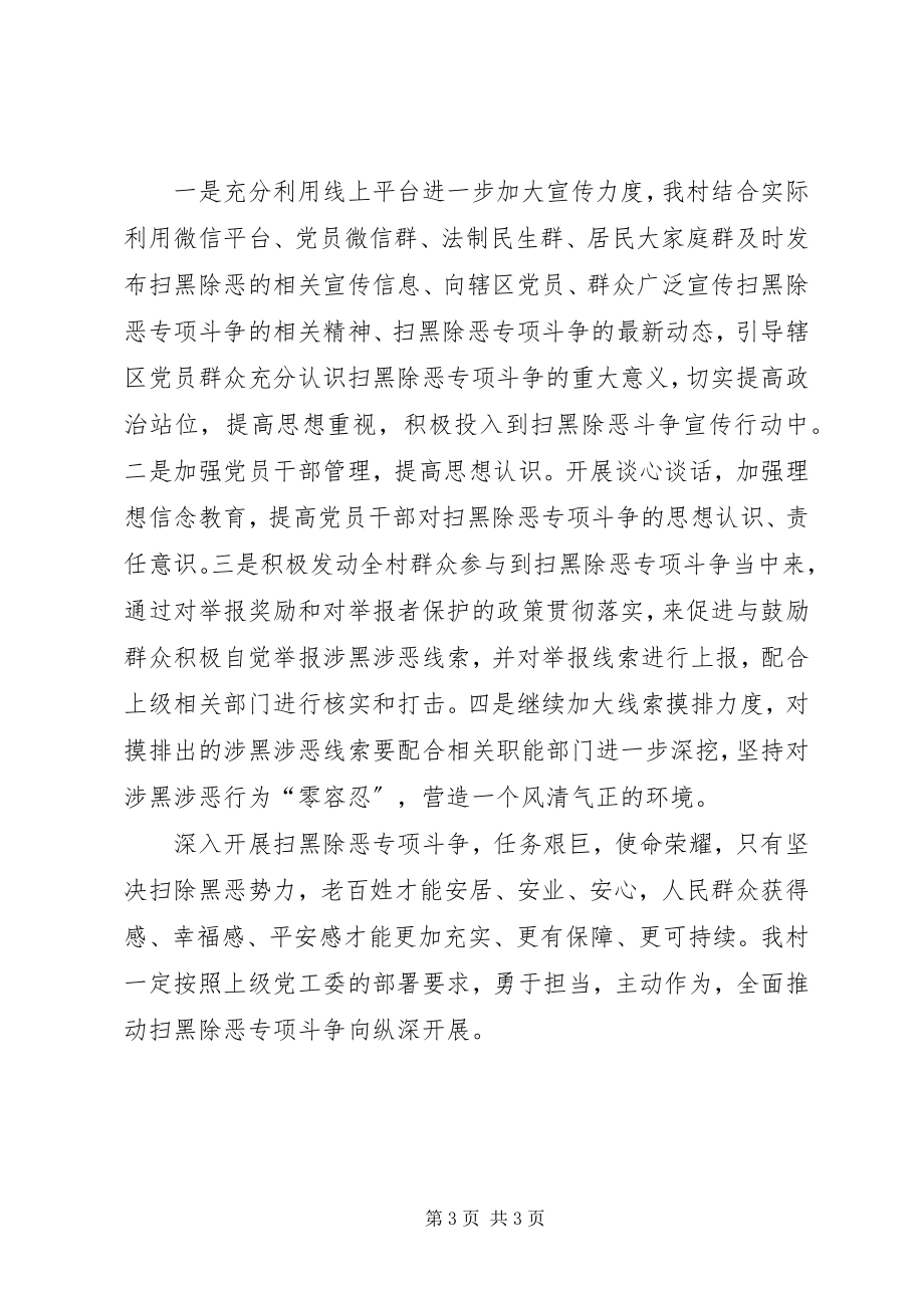 2023年村级扫黑除恶工作总结.docx_第3页