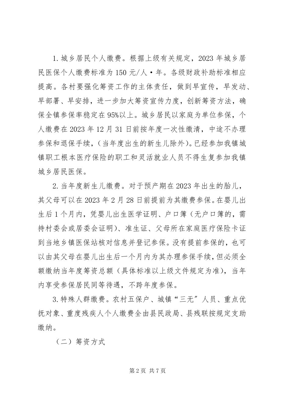 2023年乡镇居民基本医疗保险筹资计划.docx_第2页