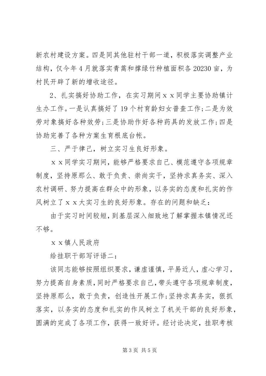 2023年给挂职干部写评语.docx_第3页