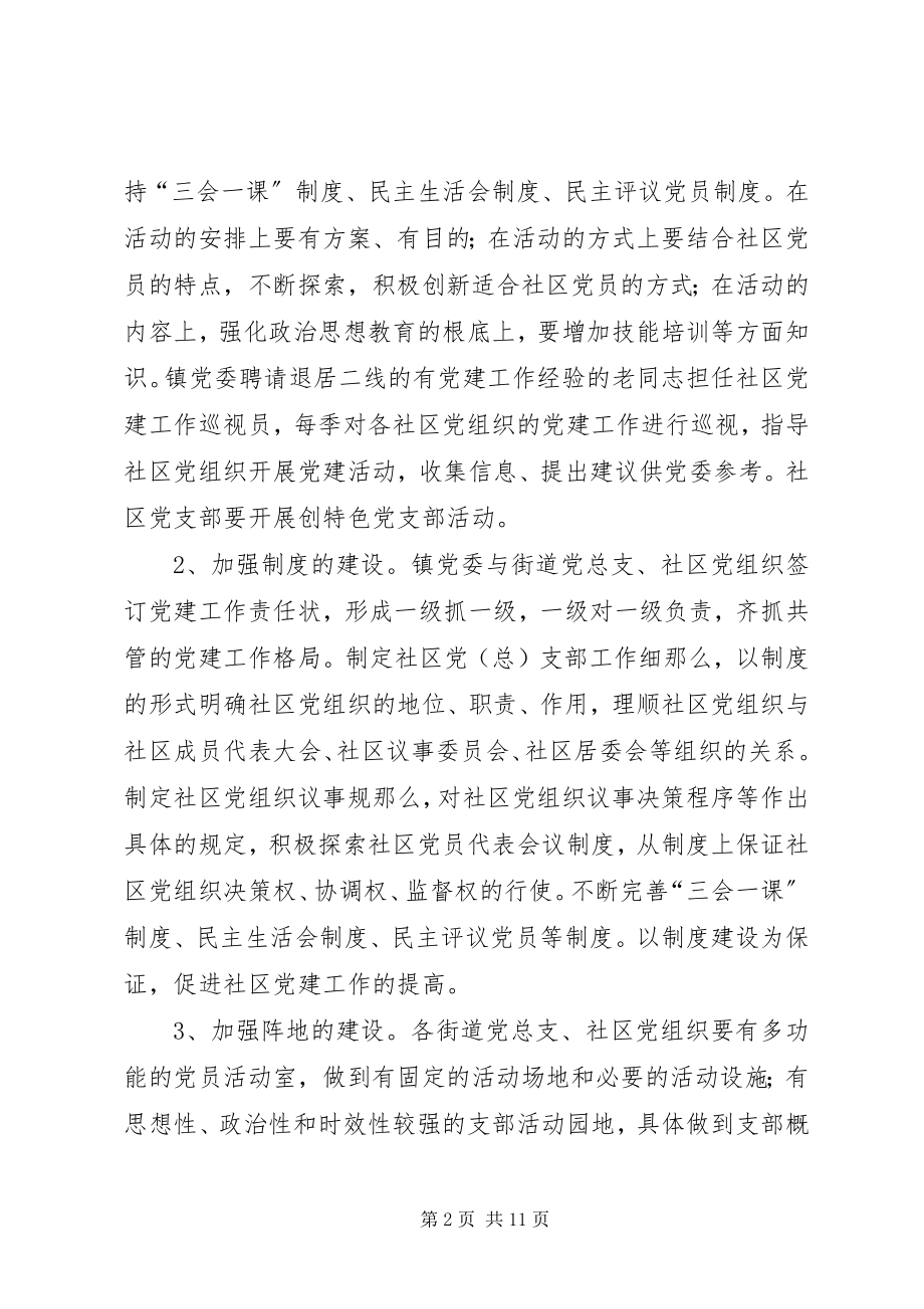 2023年加强社区党建工作的意见.docx_第2页